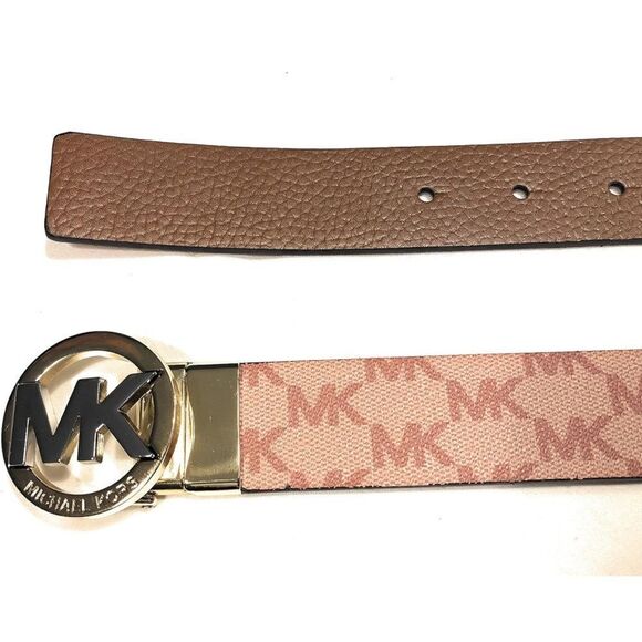 Michael Kors Logo Twist Pink MK/Brown  Reversible Belt main image 15